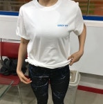 GREY FIT 프리미엄 헬스 면 티셔츠 : 필라트니스