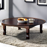 2.5 아름 앤틱 두레반 밥상 원형 750X750X260mm 교자상 : 토탈하우스