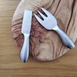 멜리멜로메종) 동글 포크 나이프 세트 Round spoon fork set / 모던 유니크 귀여운 치즈 디저트 커트러리 스테인레스 : 멜리멜로메종