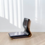 오구좌식의자 허리 등받이 앉은뱅이 원목 바닥 의자 : 더조아