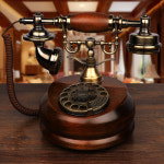 빈티지 카페 유무선 인터넷 옛날 레트로 금순디 복고 유럽식 전화기 원목 무선 카세트 텔레 : 다다네상점