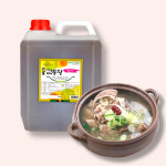 육수명장김통장 맛내기육수 업소용 샤브샤브 소고기전골 해물탕 자연조미료 요리에센스 4L : 김통장 육수