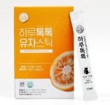 하루톡톡 유자스틱 저분자 피쉬 콜라겐 750mg 함량 : 에덴건강푸드