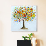 복들어오는그림 행운나무그림 젤리믹스 두꺼비집가리개 거실유화 현관그림 풍수액자 : 태민재