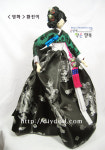 핸드메이드 기생한복인형완제품 (약42cm) 특별한선물 장식인형 4종 택일 황진이 주문제작 : 은실네작은행복