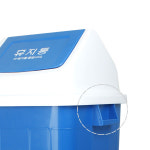 다모아 사각 휴지통 파란 업소용 대형 쓰레기통 학교 종량제 분리수거 2호 : JM kitchen