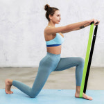 홈트 근력 스트레칭 도어 튜빙 밴드 운동 라텍스 재질 분리형 손잡이 요가밴드 : 세마치