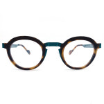 [Viewmall/뷰몰] Ann et Valentin ODILON 9C15 (안네발렌틴 오딜론/메탈 콤비테 안경/솔텍스안경/프랑스안경/유니크안경테/둥근안경테... 