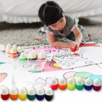 에그톡물감놀이 돌아기물감 캡슐 톡톡 영아 지워지는 도트 놀이 : 조우 MARKET