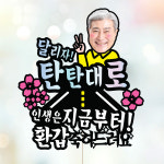 환갑 회갑 생신 잔치 케이크토퍼 (탄탄대로 - 사진 토퍼) : 애니데이 파티