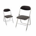 MSF101 뉴청접의자(검정) 심플하고 모던한 디자인 견고하고 튼튼한 접이식의자 : 모던사무용가구