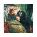 뭉크명화 The Sick Child 사이즈 80x80cm 수작업 유화그림 주문제작 : 예가아트