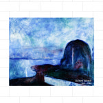 인더스트리얼풍 알루미늄 주방아트보드 명화시리즈 에드바르트 뭉크 23종 : 보물바다