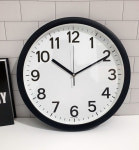 눈금350 벽시계 / 35cm/ 국산 무소음 대형 원목 인테리어 벽걸이 판촉물 인쇄 : 에이치데코