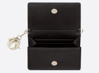 [DIOR] 레이디 디올 나노 파우치 블랙 LADY DIOR NANO POUCH BLACK S0853ONMJ_M900 : 마이셀렉 런던