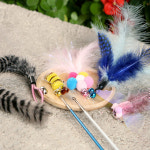 심콩캣 고양이 깃털 낚시대 리필 장난감 캣조이스틱 5+1 : 심콩 : 스토어