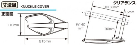 KITACO 키타코 너클커버 너클가드 핸들가드 APE에이프 BENLY벤리 ZOOMER줌머 NAVI나비 MSX엠에스엑스 562-0900020(RED) : 모토이즈