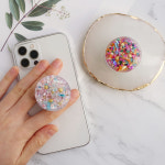 영롱 조약돌 레진 에폭시 핑거 핸드폰 거치대 스마트톡 : 오모트