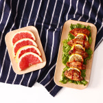 홈카페 우드 트레이 2종 통나무 나무 쟁반 직사각형 간식 차 트레이 일본 너도밤나무 : HOllO