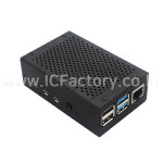 라즈베리파이4B 전용 알루미늄 케이스+방열판+방열팬 (ICF1405) : 아이씨팩토리