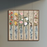 바램 6폭 (vase Of Happiness), 김경희 아름다운 현대민화 (액자포함) : 그림닷컴