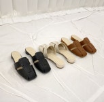 [모브딜라잇shoe] 스퀘어 매듭 스트랩 블로퍼 (3color) h8215 : 모브딜라잇
