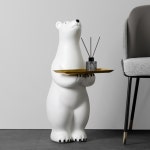 북극곰 트레이 테이블 중대형 거실 현관 침실 포인트 인테리어 인기 : 도그미아