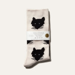 Wolf Cream White Socks, 웜그레이테일 : KioskKiosk
