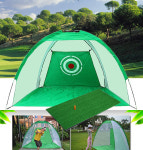 골프 스윙 대형 텐트 네트 스윙 매트 연습 기 가정 실내 집 홈 개인 스크린 망 교정기 : 포어리프