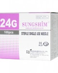 성심 일회용주사침(니들) 24G 3/4inch(19mm)100개입 : 메디원코리아