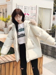 여자 자켓 숏 오버핏 롱코트 점퍼 패딩 여성 : 고미고미샵