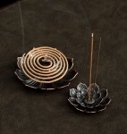 철제 꽃 향로 캠핑 인텐스 챔버 홀더 (incenseholder) 스틱 죽향 선향 피우기 : DNDIK