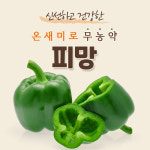 매주 월,목 발송 무농약 피망 온새미로농법 산지직송 2kg, 1개 : 행복농장 파프리카