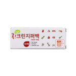 로하스 콕 크린 지퍼백 30매 (미니) 밀폐 봉투 위생 투명 음식 요리 소분 보관 냉장고 : 홈앤스쿨