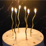도매 생일초 꼬불이 웨이브 [6개입] X 10개 SET : 닛시스타일