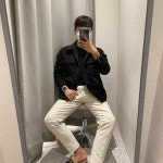 B.스웨이드 자켓 : 행달