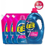 [LG 생활건강] 테크 TOTAL7 액체세제 용기 / 일반용 2L+ 2L / 당일배송 : 큐브박스