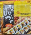 온정원 두번구운 김밥김 100매 파래김 재래김 업소용 식당용 식자재 대용량 : 곰소식자재
