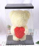 [대형]레터링 LED 로즈베어 장미강아지 장미곰돌이 시들지않는장미 인형꽃다발 발렌타인데이 화이트데이 입학식 졸업식 기념일 생일선물... 