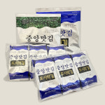 중앙맛김 보령 대천 서천 조미 구운 재래 도시락 파래 김 돌김 20g 8봉 : 싱싱상회