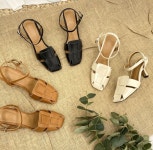 [모브딜라잇shoe] 매듭 버클 스트랩힐 6.5cm (3color) g1034 : 모브딜라잇