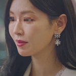 공주얼리 YJE707 펜트하우스 김소연 천서진 연예인 귀걸이 크리스탈 스톤 큐빅 플라워 드롭 귀걸이 : 공주얼리