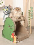 고양이 스크래쳐 장난감 티니펫 머스터드 공룡 고양이 집게발 집게발판 내마모에 효과적-553984 : 블랙프리