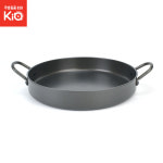 경질 닭갈비팬 불판 원형 캠핑 양손 볶음팬 철판 30/35/40/45 : 쿡뱅크