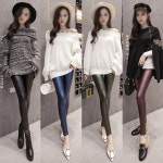 Y1020316 여성 가죽바지 스판쫄바지 패션 레깅스 다리미인 클럽룩 : Buy All 4 U