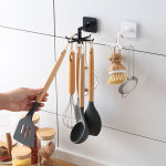 누심비 주방수납걸이 회전 멀티 다용도 접착후크 부착식 천정 벽면 정리 선반 : 뭐든다팔아