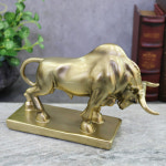 황제 황소 장식품 소인형 소장식 정육점 고기집 소띠 생일선물 개업선물 집들이선물 풍수인테리어 황금소 : 집들이야