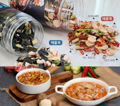 해물쿡 매콤쿡 건더기 만능 스프 라면 짬뽕 국물 자취 캠핑 간편 안주 찌게 얼큰 해장 : 같이쇼핑