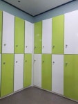 2단 화이트 UV 락카장 락커 학교 탈의실 미용실 사무실 개인 라커룸 목재 직원 캐비넷 : 락카샵