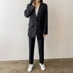 마리 베이직 일자핏 싱글 수트 정장 세트 : 리즈닉